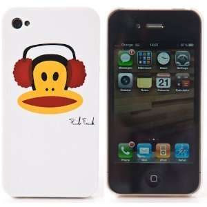  Monkey iPhone 4 Hard Case Cover Only White Red Black 