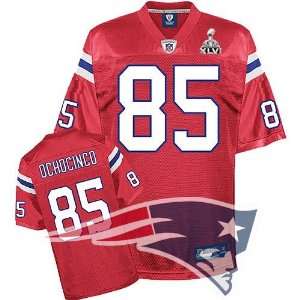 England Patriots #85 Chad Ochocinco Red Jersey Authentic /NFL Jersey 