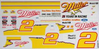 Rusty Wallace 1996 Miller Silver Anniversary Ford  
