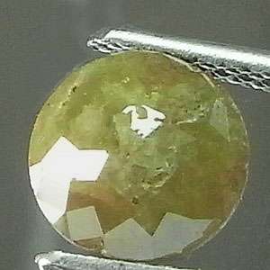 40Ct Rare Grey Green Dome Round Natural Diamond (Chips open or 