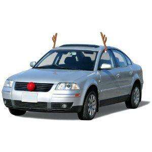 Christmas Car Costume Reindeer Antlers Car Truck SUV Decorating Kit 