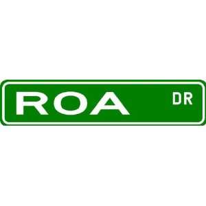  ROA Street Sign ~ Family Lastname Sign ~ Gameroom 
