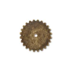    25mm Antique Brass Solid Gear Embellishment Arts, Crafts & Sewing