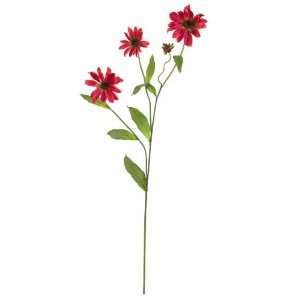  28.5 Cosmo Silk Flower Stem   Red, Set of 12