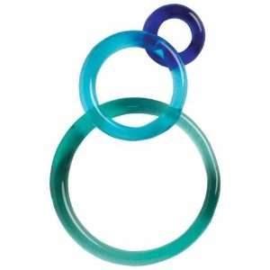 Connect Jewelry Beads & Findings Bullseye/Turquoise, Blue, Dark Blue 3 