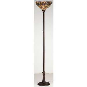 73.5 Inch H Spiral Dragonfly Torchiere Floor Lamps