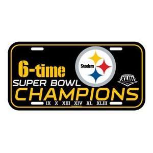 Pittsburgh Steelers Super Bowl XLIII Champs License Plate 
