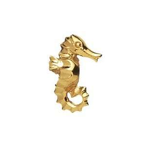   14K Gold Plated Sterling Silver Seahorse Bead For Charm Bracelets