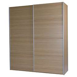 Buy Smith Large Double Sliding Wardrobe, Oak Effect from our Wardrobes 