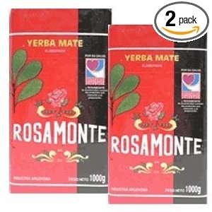 Rosamonte Yerba Mate   Elaborada Con Palo 1kilo 2 pack