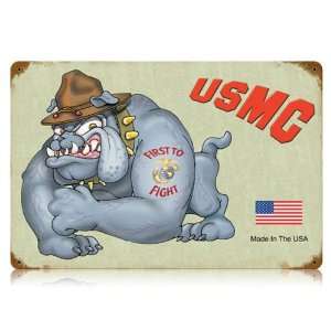  US Marine Corps Bulldog Sign