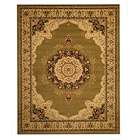  Green Medallion Tabriz Rug (53 x 73)