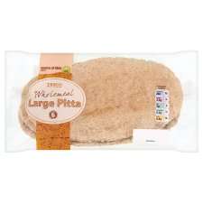 Tesco Large Wholemeal Pitta Bread 6Pk   Groceries   Tesco Groceries