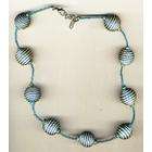 Blue Bead Necklace  