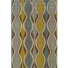 Linon Home Decor Products 5 x 7 Area Rug Wave Pattern in Chocolate 