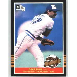  1985 Donruss Highlights #12 Dave Stieb   Toronto Blue Jays 