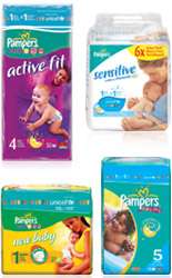 range of Pampers products.
