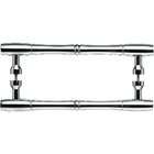 Top Knobs M721 8 Pair Nouveau Back to Back Door Pull Chrome
