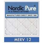 Nordic Pure 20x24x1M12 12 MERV12 AC Furnace Air Filter, Box of 12