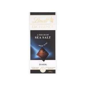 Lindt Excellence a Touch of Sea Salt Chocolate 100g   Pack of 6 