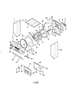 KENMORE Laundry center Wiring diagram Parts  Model 41798702891 