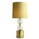   49823 316 Miramar Glass and Brass Table Lamp, Steel and Glass