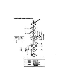 Craftsman Chain saw Carburetor #530069703 wt 324 Parts
