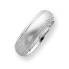 goldia Sterling Silver 6mm Satin Finish Band ring