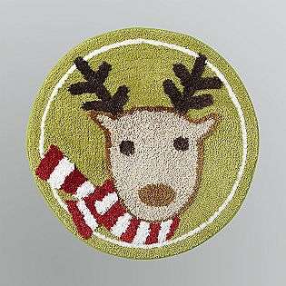 Reindeer Holiday Bath Rug  Colormate Bed & Bath Bath Essentials Bath 