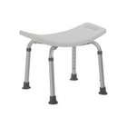 Drive Medical Deluxe Aluminum Bath Bench without Back, White