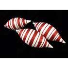 VCO Pack of 3 Peppermint Twist Shatterproof Candy Cane Stripe 