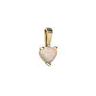 Jewels For Me Opal Pendant 14K Yellow Gold Genuine Heart