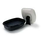 Microhearth Grill Pan for Microwave Cooking, Black