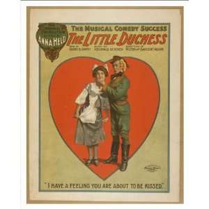  Historic Theater Poster (M), The little duchess the musical comedy 