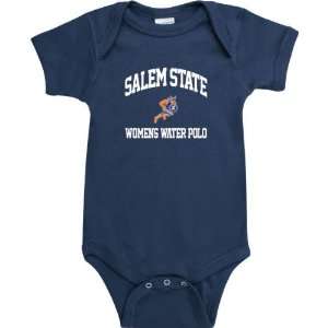  Salem State Vikings Navy Womens Water Polo Arch Baby 