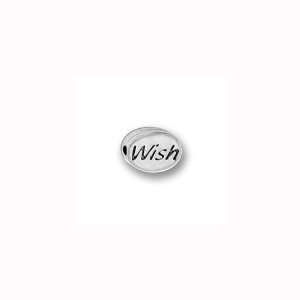  Charm Factory Pewter Wish Mini Message Bead Arts, Crafts 