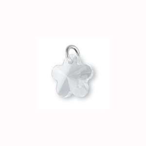  Charm Factory Clear Crystal Flower Charm Arts, Crafts 