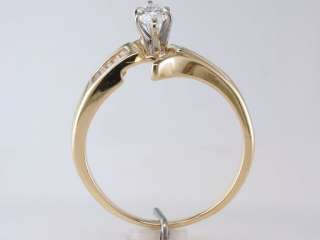   Diamond .60ct 14K Yellow Gold Engagement Wedding Cocktail Ring Jewelry