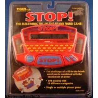   Electronics Handheld STOP FILL IN THE BLANK WORD GAME 