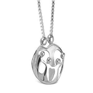 Loving Family® Small Sterling Silver Pendant Necklace with Extender 