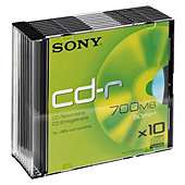 Sony CD R jewel case Pack of 10