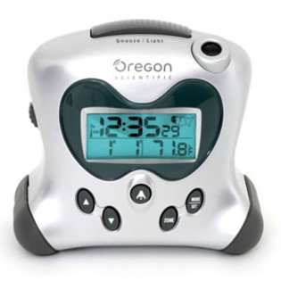 Oregon Scientific Projection Clock w/ Temperature   Silver at  