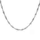 Necklaces Silver Singapore Chain   16 (1mm)