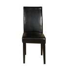 Armen Living Md 014 Black Leather Side Chair