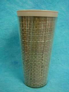   Insulated Mixed Raffia Straw Set Glass Tumbler Coffee Mugs Melamine