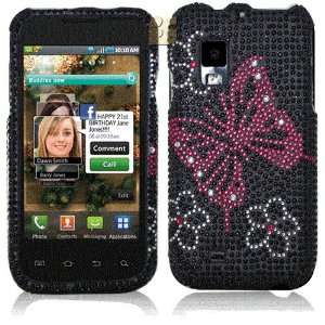  Pc Gem Bling Case + LCD Screen Protector for Samsung Fascinate i500