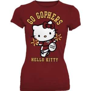   Gophers Hello Kitty Pom Pom Junior Crew Tee Shirt