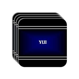  Personal Name Gift   YUI Set of 4 Mini Mousepad Coasters 