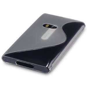 NOKIA N9 S CURVED GEL SKIN CASE   CLEAR, WITH QUBITS 