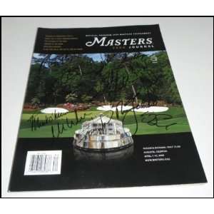 2008 Golf Masters Program Autographed/Hand Signed By Former Masters 